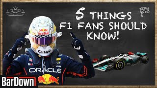 5 THINGS EVERY F1 FAN SHOULD KNOW [upl. by Aihtnyc]