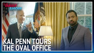 President Biden Gives Kal Penn an Oval Office Tour  The Daily Show [upl. by Lashar]