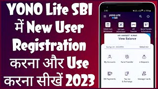 Yono Lite SBI New Registration Kaise Kare 2023  Yono Lite SBI New User Registration 2023 [upl. by Hoang]