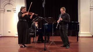 Alexander Arutiunian Suite For Trio for Clarinet Violin and Piano 2nd movement Scherzo [upl. by Davena]