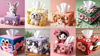 Elegant Crochet Tissue Box Covers for Home DécorStep For Style2024 [upl. by Phelgon]