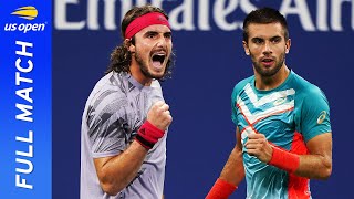 Stefanos Tsitsipas vs Borna Coric in a fiveset thriller  US Open 2020 Round 3 [upl. by Hama782]