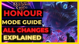 BG3 HONOUR Mode Guide ALL CHANGES amp MECHANICS Explained ACTION Economy amp DMG NERFS amp More [upl. by Wunder]