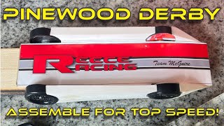 Assembling and tuning a pinewood derby car [upl. by Baggs]