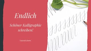 Aufwärmübungen Moderne Kalligraphie Endlich schöner schreiben [upl. by Claudelle]