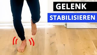 Instabiles Sprunggelenk stabilisieren 🦶 mit diesen 3 Übungen anspruchsvoll [upl. by Oribel]