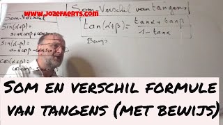 394 Som en verschil formule van tangens  met bewijs [upl. by Orravan]