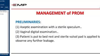 Premature Rupture of the Membranes RL [upl. by Anehs]