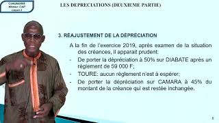 Comptabilité  Les Dépréciations Deuxième partie [upl. by Richart611]