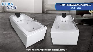 TINA PORTABLE CON HIDROMASAJE quotMAGIAquot  CUBAampSPA SOLUCIONES [upl. by Nielson507]