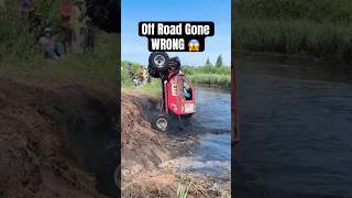 Off Road Gone Wrong 😱🚙💦 offroadfails 4x4offroad shorts [upl. by Folberth]