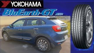 Yokohama Bluearth Gt AE51 tyre review  19555 R16 low profile tyre  Suzuki Baleno  VidARN👍 [upl. by Iren]