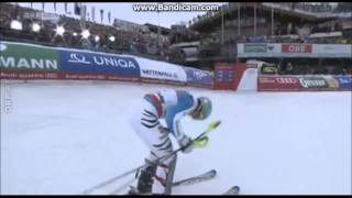 WM Slalom 2013 Schladming  MARIO MATT  3   Felix Neureither  2  und MARCEL HIRSCHER  1 [upl. by Mackintosh]