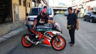 KTM RC 250 PowerTRONIC ECU Topspeed above 200kmh  Motodynamics Technology Malaysia [upl. by Ebaj]