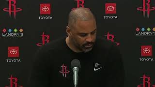 Ime Udoka after Rockets blow game in Dallas [upl. by Felisha]