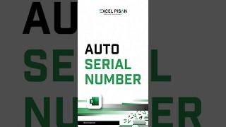 Auto Serial Numberbelajarexcelrumusexcel microsoftexcel [upl. by Brewer]