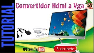 Adaptador HDMI a VGA Para Conectar Monitor Viejo Como Un Televisor UNBOXING [upl. by Siocnarf]