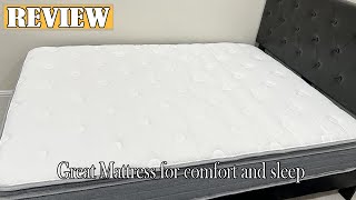 Sweetnight 12 inch Hybrid Mattress Review  Great Mattress for comfort and sleep 2024 [upl. by Babara]