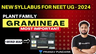 Morphology New families NEET 2024 I NEET New Syllabus 2024 I Gramineae Poaceae Family [upl. by Winton]