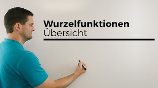 Wurzelfunktionen Übersicht Mathe by Daniel Jung [upl. by Gabbey]