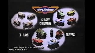 1991 Micro Machines Commercials HiWays amp By Ways amp Classy Chromers Xrays Driver [upl. by Milissa]