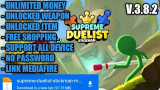 Download Supreme Duelist Stickman Mod Apk  V376 Mod Apk  No Password [upl. by Jepson365]