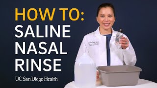 Saline Nasal Rinse How To [upl. by Lamson]