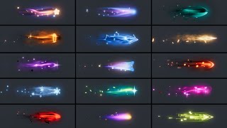 Projectiles FX  Gamma Color Space [upl. by Driskill395]