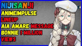 Nijisanji full lineup Aia Amare message Bonnie 1 million views [upl. by Hanover309]