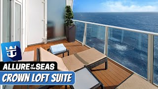 Allure of the Seas  Royal Loft Suite Tour amp Review 4K  Royal Caribbean [upl. by Amme]