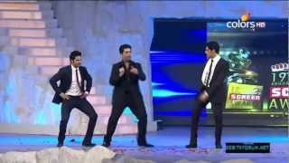 Karan Johar Siddharth and Varun presenting the Best Choreography on 19th Annual Screen Awards [upl. by Goerke]