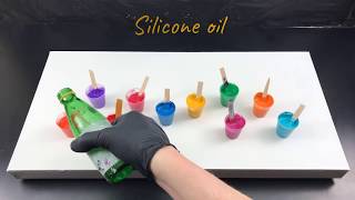 Acrylic pouring  10 colors  Center Swipe  10K subscribers  Thanks [upl. by Aneerb]