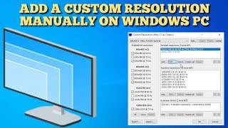 How to manually set a custom resolution on your Windows PC with CRU 2022 Guide [upl. by Timmi]