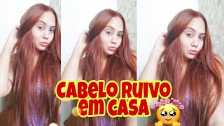 PINTANDO O CABELO DE RUIVO 😍🥰 Igora 777677 [upl. by Eneroc]