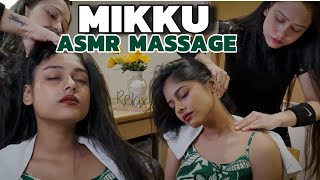 Asmr head massage by Mikku barber 💈Indian Barber 💈Deep tissue massage [upl. by Geibel895]