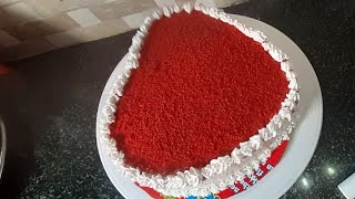 Red velvet cake12kg cake dry ingredients with frosting [upl. by Eislrahc]