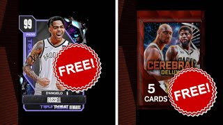 FREE EASY CERBRAL DELUXE PACK AND FREE DARK MATTER TODAY GREAT FREE CONTENT IN NBA 2K24 MyTEAM [upl. by Callean]