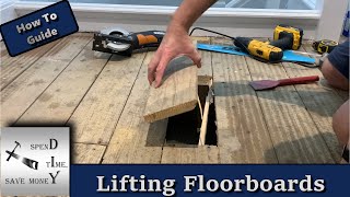 How to cut lift and replace floorboards Quick and easily [upl. by Soisinoid615]