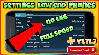 PPSSPP best settings for low end android phones  no lag smooth gameplay  psp gamer [upl. by Bobine]