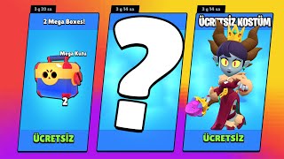 2 EFSANE TAZMİNAT  HERKESE ÜCRETSİZ KOSTÜM 2 MEGA KUTU  Brawl Stars [upl. by Hakceber248]