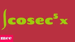 integration of cosec5x [upl. by Aileahcim912]