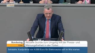 Presse und Meinungsfreiheit in der Türkei Aktuelle Stunde im Bundestag am 27042016 [upl. by Akirej]