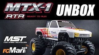 MST MTX1 110 2WD RTR Monster Truck w TH1 White Body 24GHz Radio Unbox 531602W [upl. by Terence873]