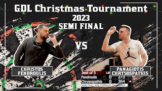 Christos Fendroulis vs Panagiotis Chrysospathis  GDL Christmas Tournament Semi Final 2023 [upl. by Iruj]