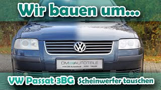 Montageanleitung VW Passat 3BG  B6 Scheinwerfer tauschen DMAutoteile [upl. by Pembroke]