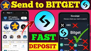 MAJOR Deposit to BITGET Full Process  Major BITGET Withdrawal  Major Airdrop Claim in Bitget ✅ [upl. by Orhtej]