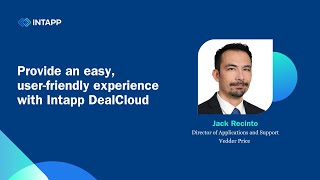 Provide an easy user friendly experience with Intapp DealCloud [upl. by Anadroj]