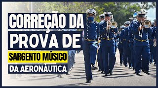 CORREÇÃO DE PROVA  SARGENTO MÚSICO DA AERONÁUTICA  EAGS 2015  PARTE 1 [upl. by Oniotna494]