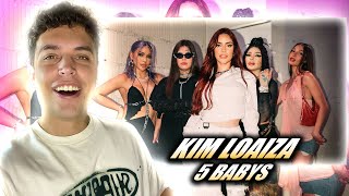 REACCIÓN a Kim Loaiza  5 BABYS Video Oficial Ft Bellakath x Fariana x Yami Safdie x Ptazeta [upl. by Dominic]