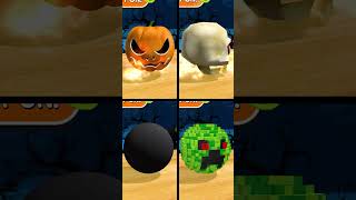 Rotation Balls Bomb Skull Pixel Pumpkin shorts goingballs [upl. by Ennaylime]